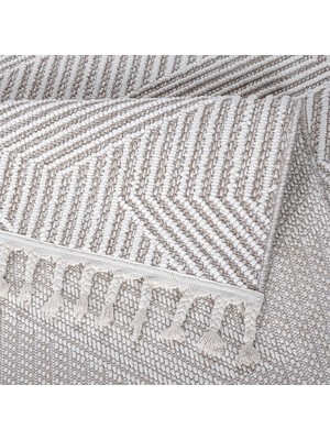 Saraz Halı S434 Bej-Beyazbukle Halı – Saraz Buklem Koleksiyonu Salon Halısı, Mutfak Halısı, Antre Hol Halısı