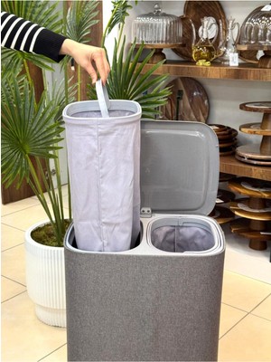 PremiumPort Tekerlekli 50 Litre Temizlik Sepeti, Pratik ve Kullanışlı Tasarım