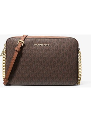 Michael Kors Jet Set Çapraz Askılı Kadın Çanta Kahverengi Brown