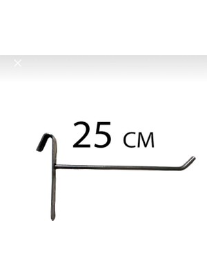 Md Vitrin Dekorasyon 100 Adet, 25 Cm, Metalik Boyalı Tel Pano Kancası, Raf Kancası, Pano Teli, Raf Teli, Askılık Teli