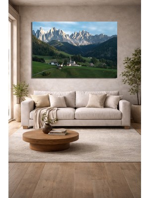 Alp Dağları Dolomit Zirveleri Kanvas Tablo