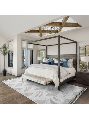 Saraz Halı S434 Bej-Beyazbukle Halı – Saraz Buklem Koleksiyonu Salon Halısı, Mutfak Halısı, Antre Hol Halısı