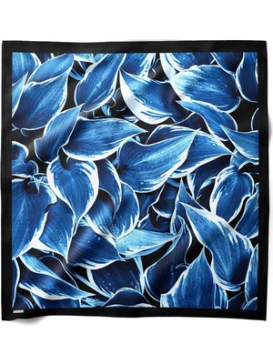 Hawwa Derin Mavi Desenli Bandana Fular