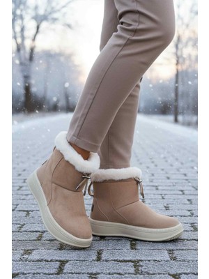 Ayakmod 25003 Vizon Içi Kürklü Soğuğa Dirençli Kaymaz Kadın Bot