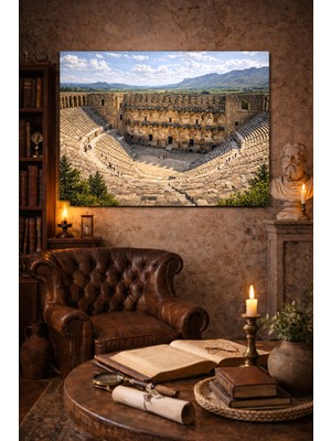 Artease Antalya Aspendos Antik Tiyatrosu Kanvas Tablo