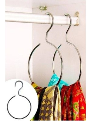 PremiumPort Metal Elbise ve Şal Askısı 2'li Set, Pratik ve Şık Tasarım