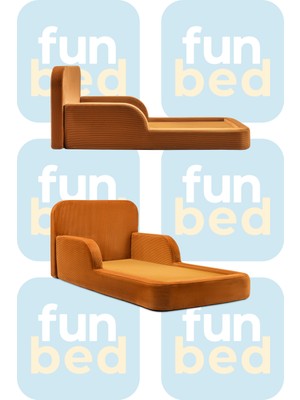 Funbed Katlanır Çocuk Yatağı ve Oyun Alanı | Tamamen Sünger | Tek & Çift Kişilik