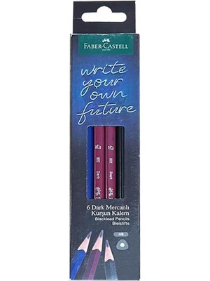 Faber-Castell Faber Castell Kurşun Kalem Dark Mercanlı Hb 6'lı