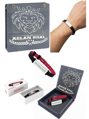 Galatasaray Galatarasay Fashion Erkek Bileklik Lazer Kutu Hediyeli