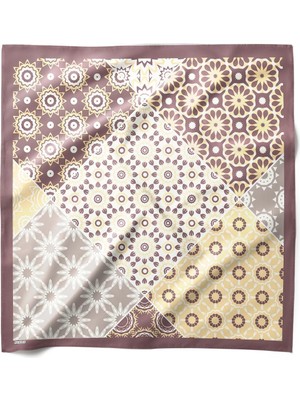 Hawwa Motif Harmanı Desenli Bandana Fular