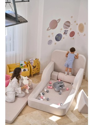 Funbed Katlanır Çocuk Yatağı ve Oyun Alanı | Tamamen Sünger | Tek & Çift Kişilik