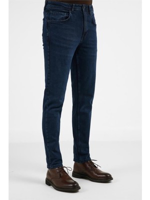 İmza Lacivert 5 Cep Slim Fit Denim Pantolon 1023255169