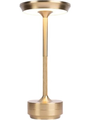 Cata Aybekon CT-8438 Toronto Gold Kasa 3 Renkli Dokunmatik Şarjlı Masa Lambası