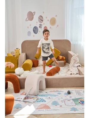 Funbed Katlanır Çocuk Yatağı ve Oyun Alanı | Tamamen Sünger | Tek & Çift Kişilik