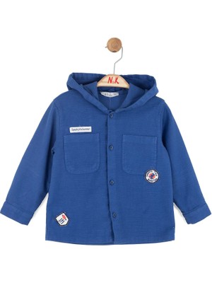 Nk Erkek Bebek Smile Gömlek 1-4 Yaş Sax Mavi