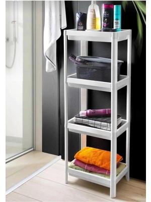 Mutfak Köşesi Vesken 4 Katlı Mutfak Banyo Düzenleyici Raf Ünitesi