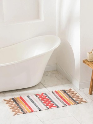 LC Waikiki Karışık Püsküllü Banyo Paspası 50X95 cm  (S6)