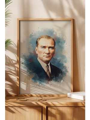 Huhuli Mustafa Kemal Ataturk Baskili Tablo HUHU495