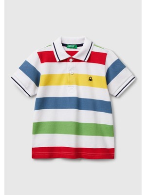 United Colors Of Benetton Erkek Çocuk Polo Yaka Tshirt 1/6 Yaş 300V