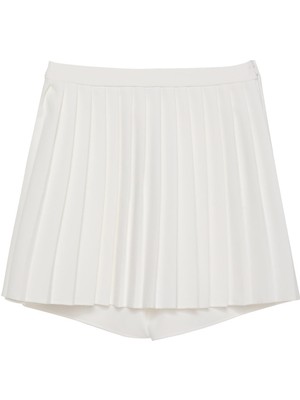 Quzu Önü Pileli Şort Etek