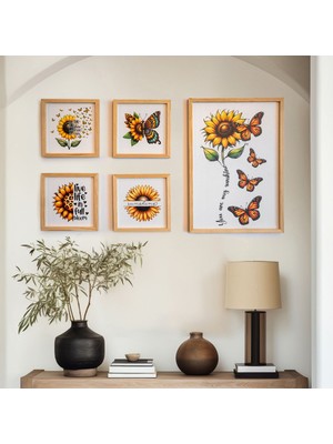 Huhuli Ay Ciceği 5'li Set Tablo