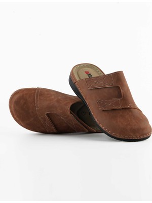 Dr. Klompa Erkek Sabo - Gri Nubuk Terlik - Konfor Destekli Yapı Yumuşak Taban Günlük Kullanıma Uygun