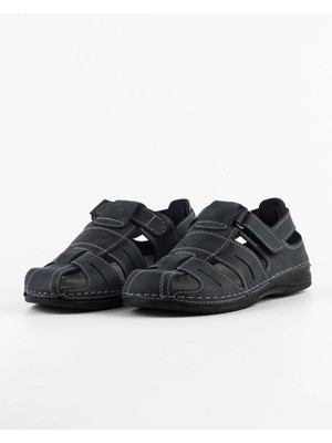 Dr. Klompa Erkek Sandalet - Koyu Lacivert - Konfor Destekli Yapı Şık Tasarım Yumuşak Taban