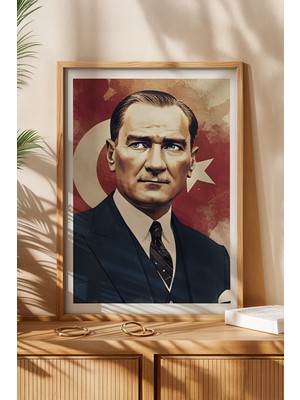 Huhuli Mustafa Kemal Ataturk Baskili Tablo HUHU496