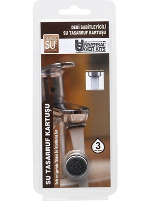 Su Tasarruf Kartuşu 3,7 L/dk | %85’e Varan Su Tasarrufu | Miks & Kuğu Uyumlu