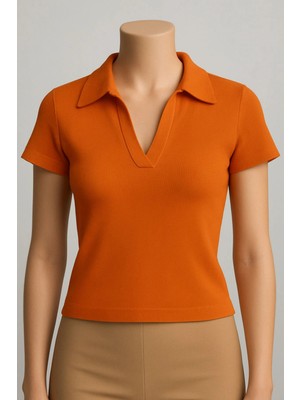 Meecy Kadın V Yaka Kaşkorse Bluz