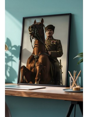 Huhuli Mustafa Kemal Ataturk Baskili Tablo HUHU498