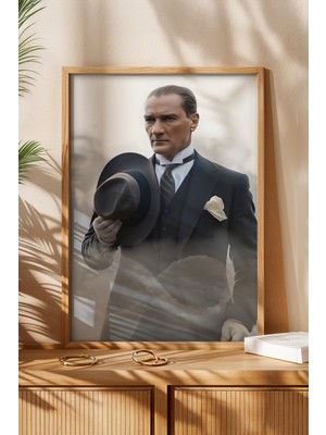 Huhuli Mustafa Kemal Ataturk Baskili Tablo HUHU500