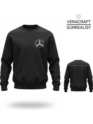 Veracraft Özel Koleksiyon: Sürrealist Line Art & Şiirsel Dokunuşlu Sweatshirt