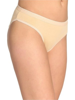 Tutku Kadın Ten Rengi Suyolu Bikini Külot 12'li Paket-Ten-S