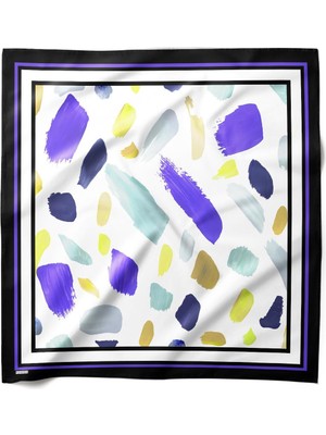 Hawwa Renk Izleri Desenli Bandana Fular