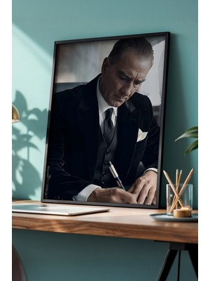 Huhuli Mustafa Kemal Ataturk Baskili Tablo HUHU499