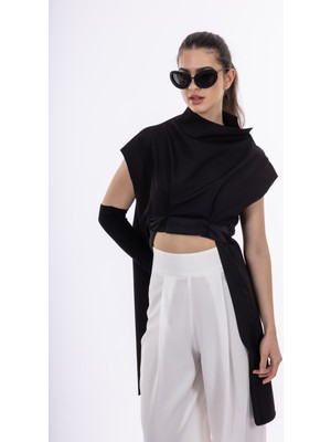 By Özlem Yazan Saten Pencere Detaylı Modern Kadın Bluz