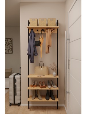 Solto Home AE11-14 Remo Metal Portmanto | Duvara Monte Vestiyer & Ayakkabılık