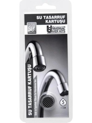 %75 Tasarruf Venturi Etkili Su Tasarruf Kartuşu Perlatör Kuğu ve Miks Bataryalara Uyumlu 5 L/dk