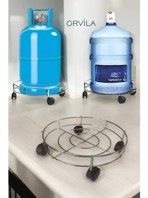 PremiumPort 30 cm Metal Damacana ve Tüp Taşıma Aparatı, Dayanıklı ve Pratik Kullanım