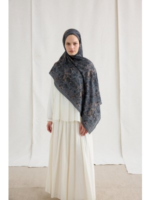 Camellia Scarfs Amber Kraş Şal - Gri