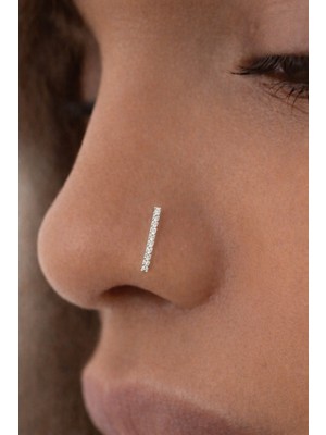 Sacce Scarves & Accessories 925 Ayar Gümüş İnce Taşlı Hızma