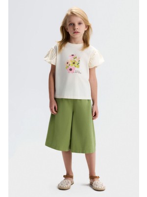 Nk Kız Çocuk Samuray Şort 4-8 Yaş Yeşil