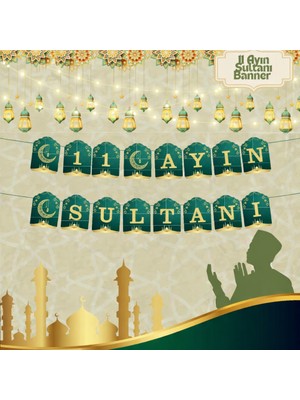 Okavango "11 Ayın Sultanı" Dekorlu Süsü, Ramazan Süsleri, Ramazan Tavan Süsü Ürünleri Ramazan Süsleri, Sahur Iftar