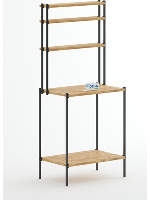 Dehalimited Robot Süpürge Uyumlu Raflı Mutfak Kahve Köşesi Dolap Raf  Mutfak Organizer Bango