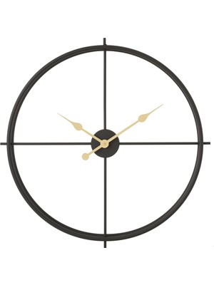 Mudo Home CLARA BLACK DUVAR SAATİ 60CM