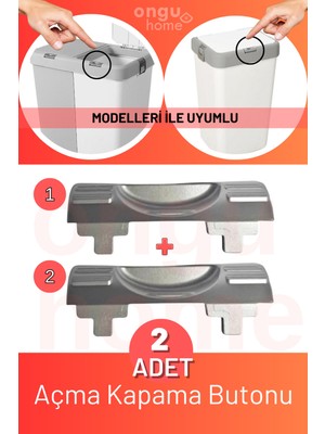 PremiumPort Iki Bölmeli Çamaşır Sepeti, Motek Uyumlu, Açma Kapama Butonlu, 2 Adet