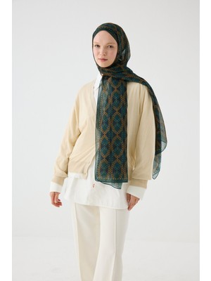Camellia Scarfs Prag Rami Şal - Zümrüt Yeşili