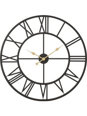 Mudo Home HOLMBERG BLACK DUVAR SAATİ 76CM