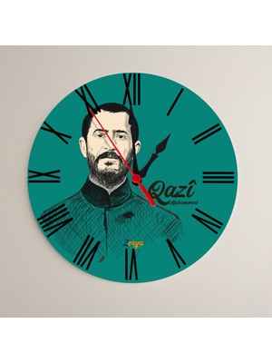 Zerya Qazi Muhammed Tasarımlı Roma Rakamlı Duvar Saati